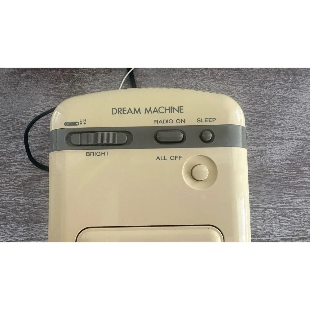 Vintage Sony Dream Machine ICF-C10W AM/FM Digital Clock Radio Beige Tested Works